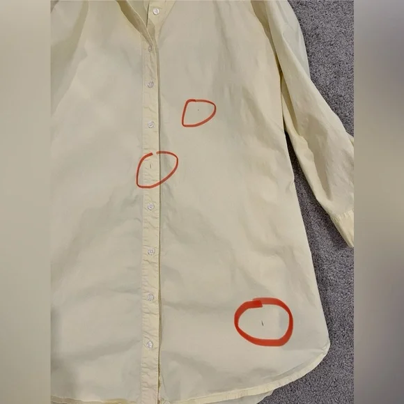 Saunders Collection Oversized Yellow Button-Up Dress - Picture 8 of 8